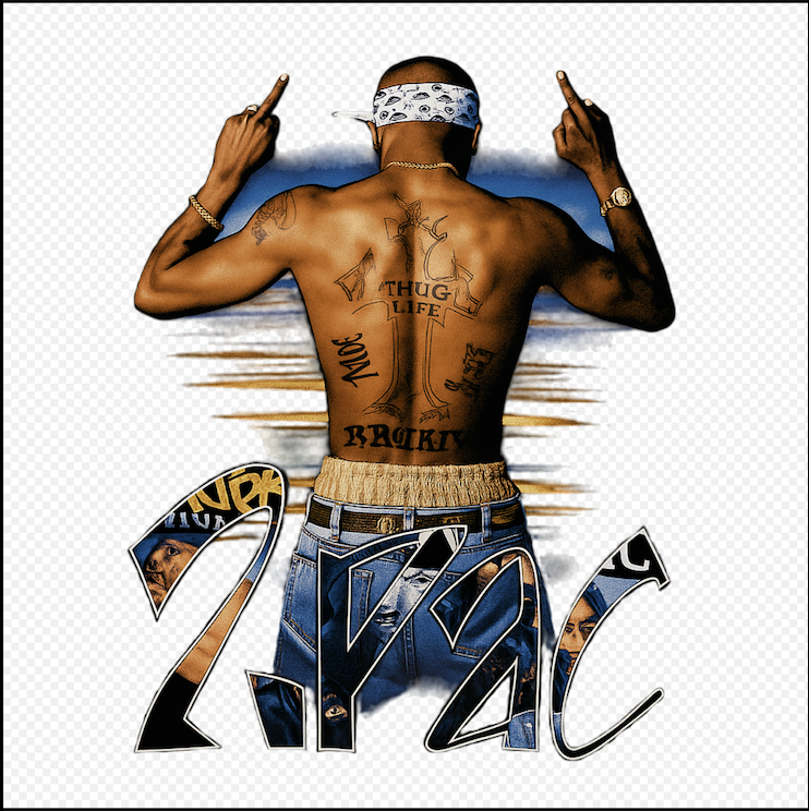 Middle Finger Tupac Tee