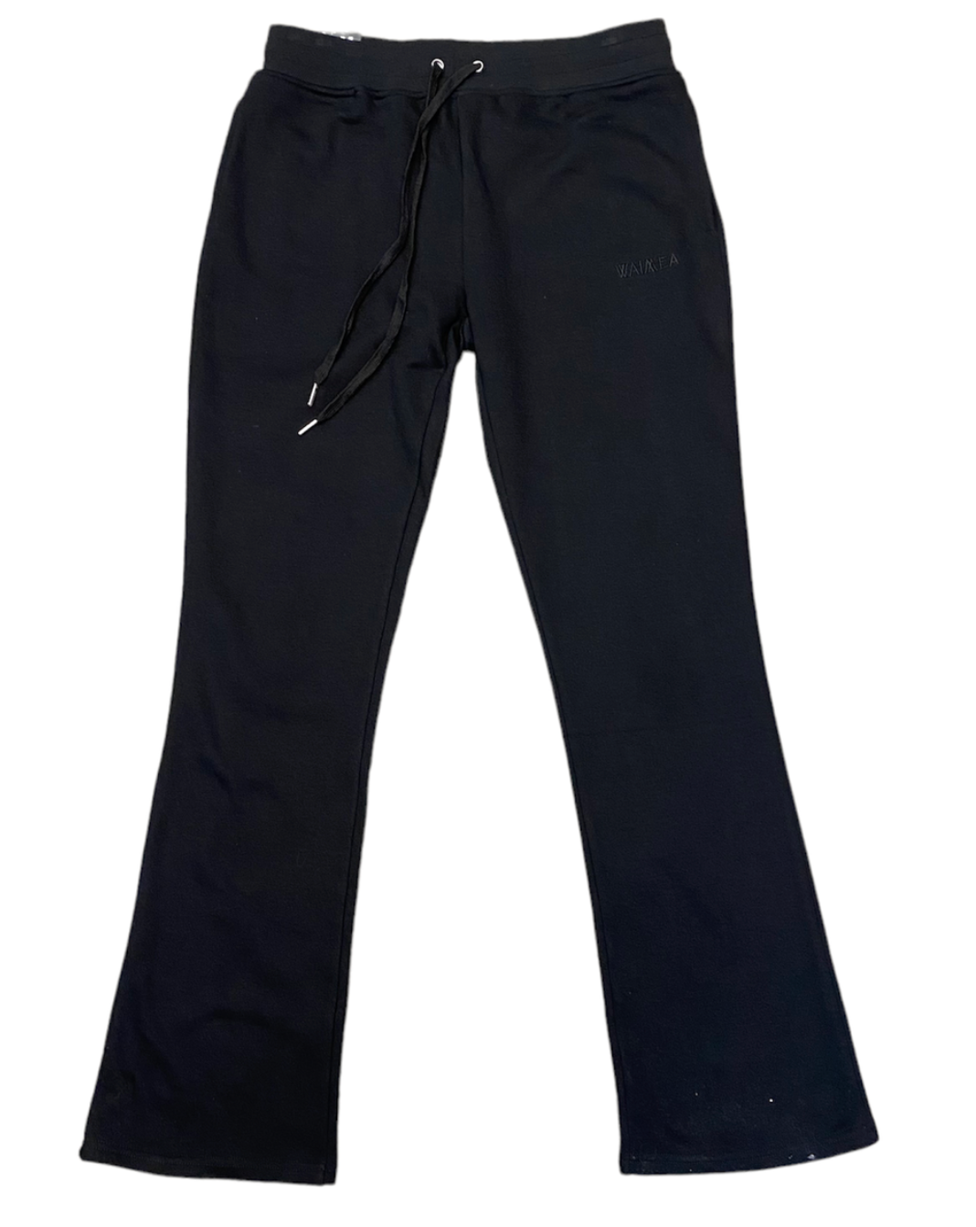 Stacked Fleece Sweats - Black (1)