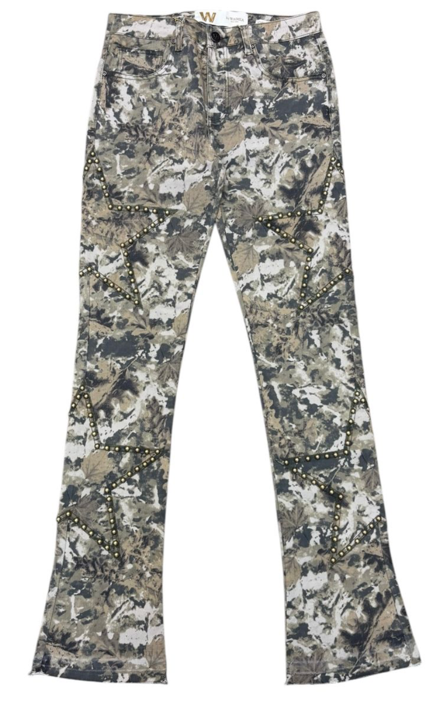 Stacked Star Fit Jeans - Camo
