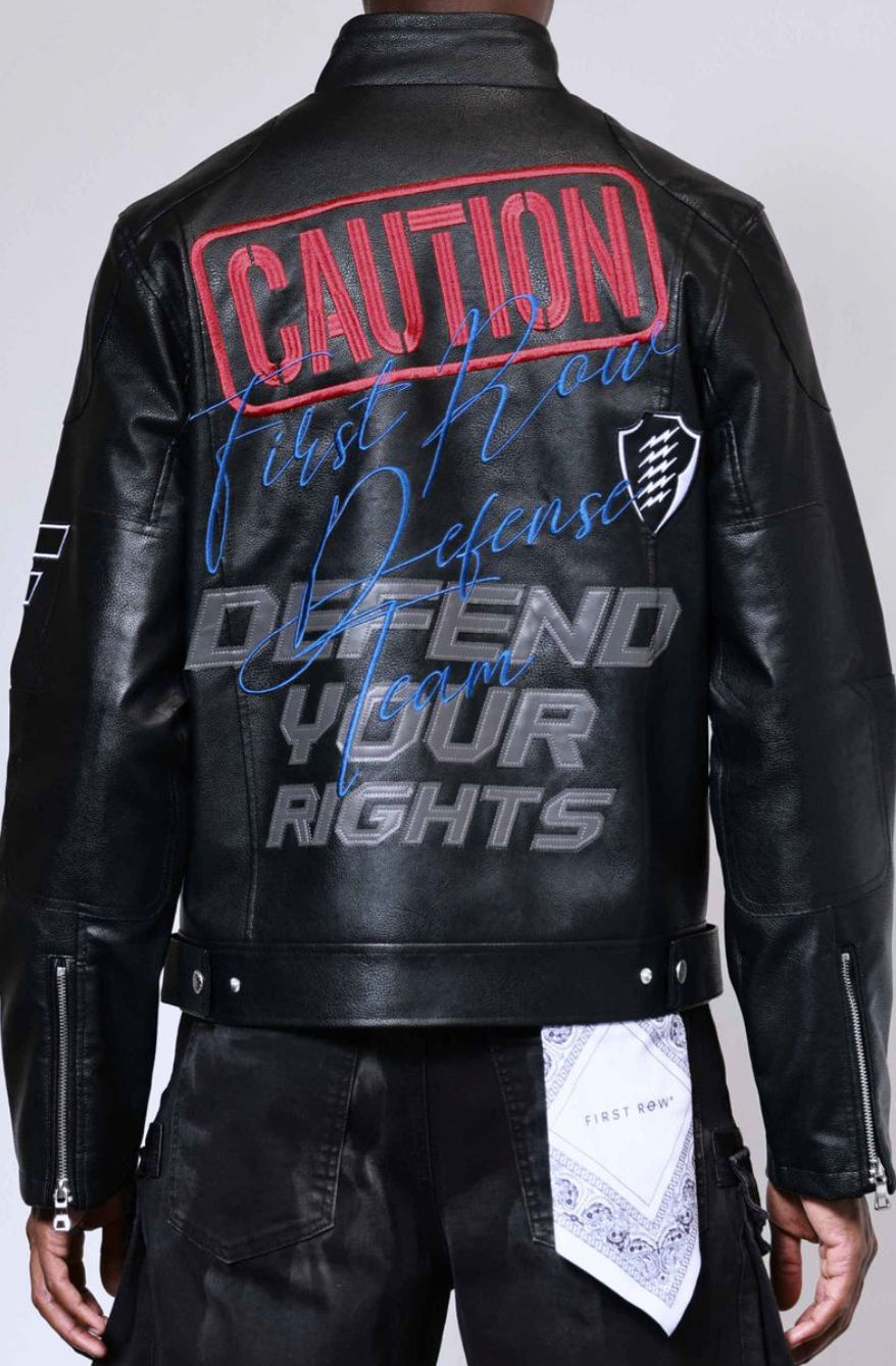 Caution Not So Quiet Racing Jacket - Black