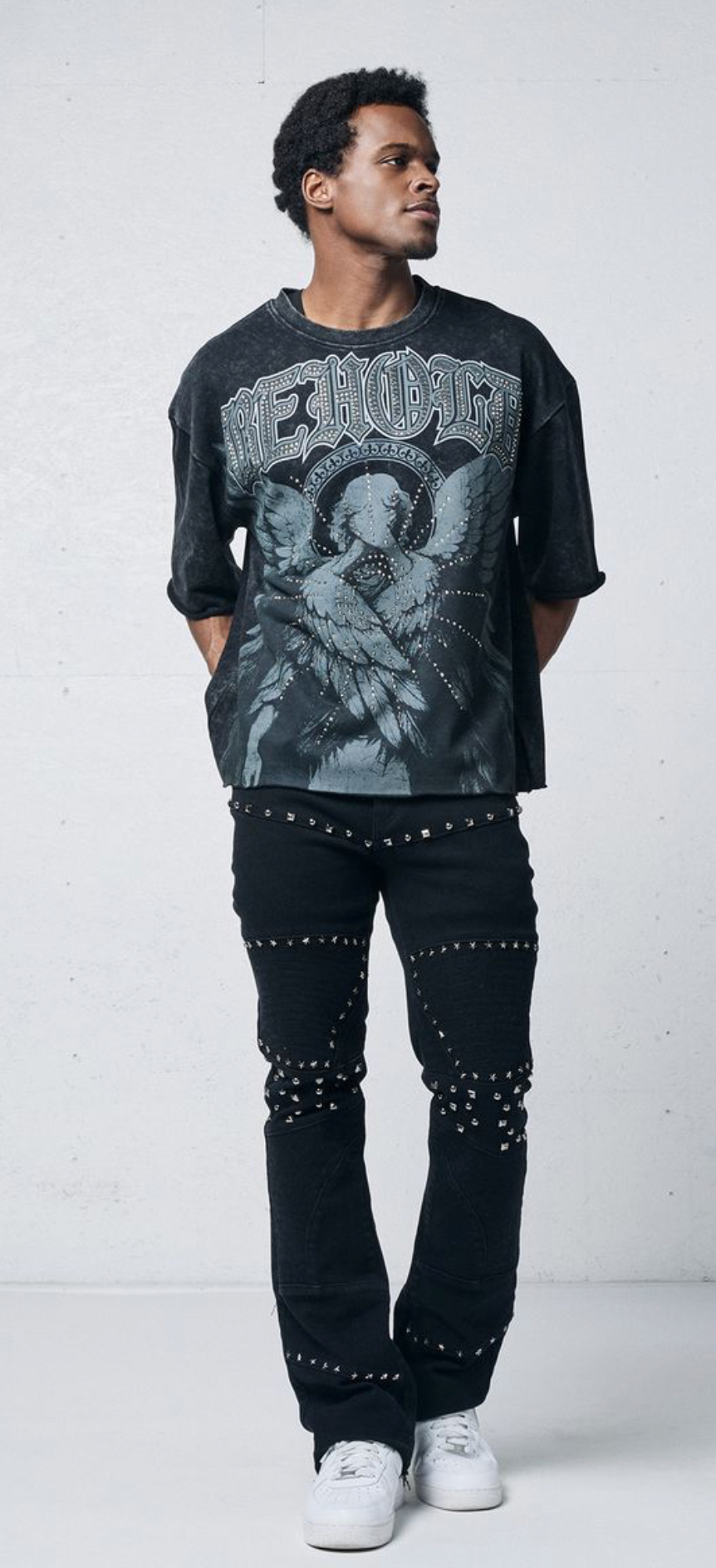 Behold Graphic Tee - Vintage Black