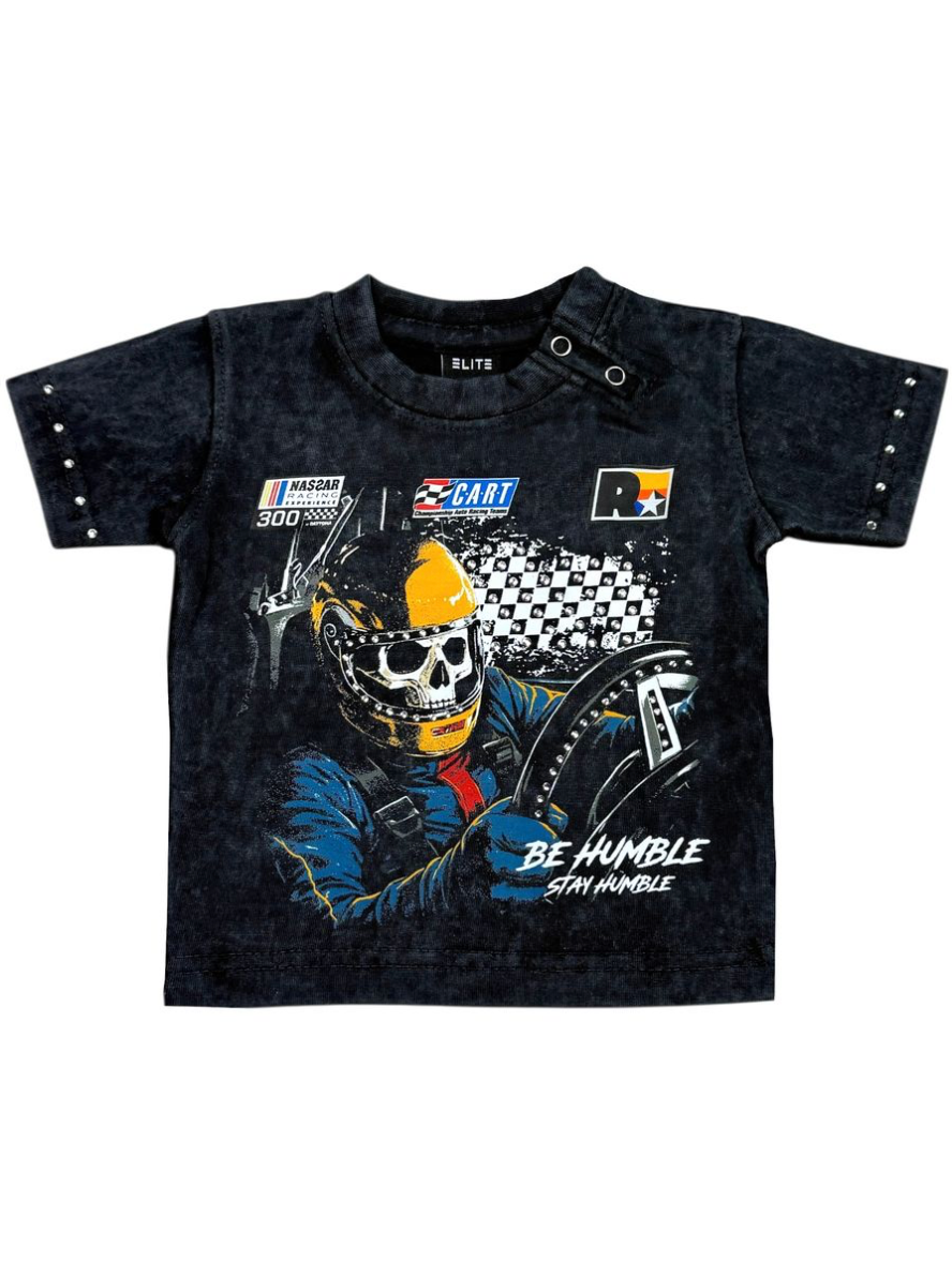 Fast Car Kids Graphic Tee - Black