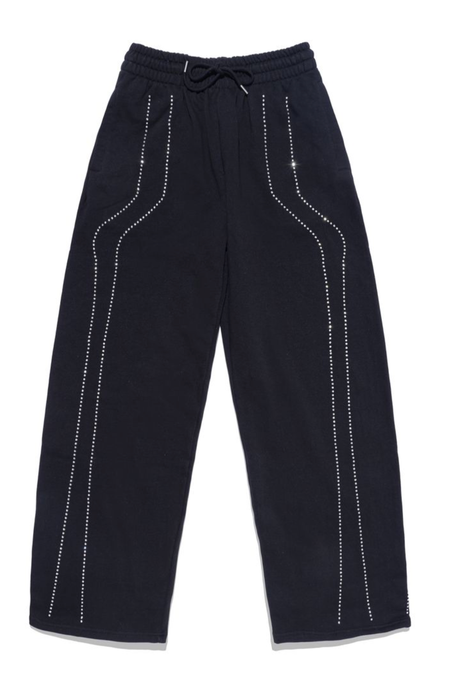 Progress Sweatpants w/Rhinestones - Black