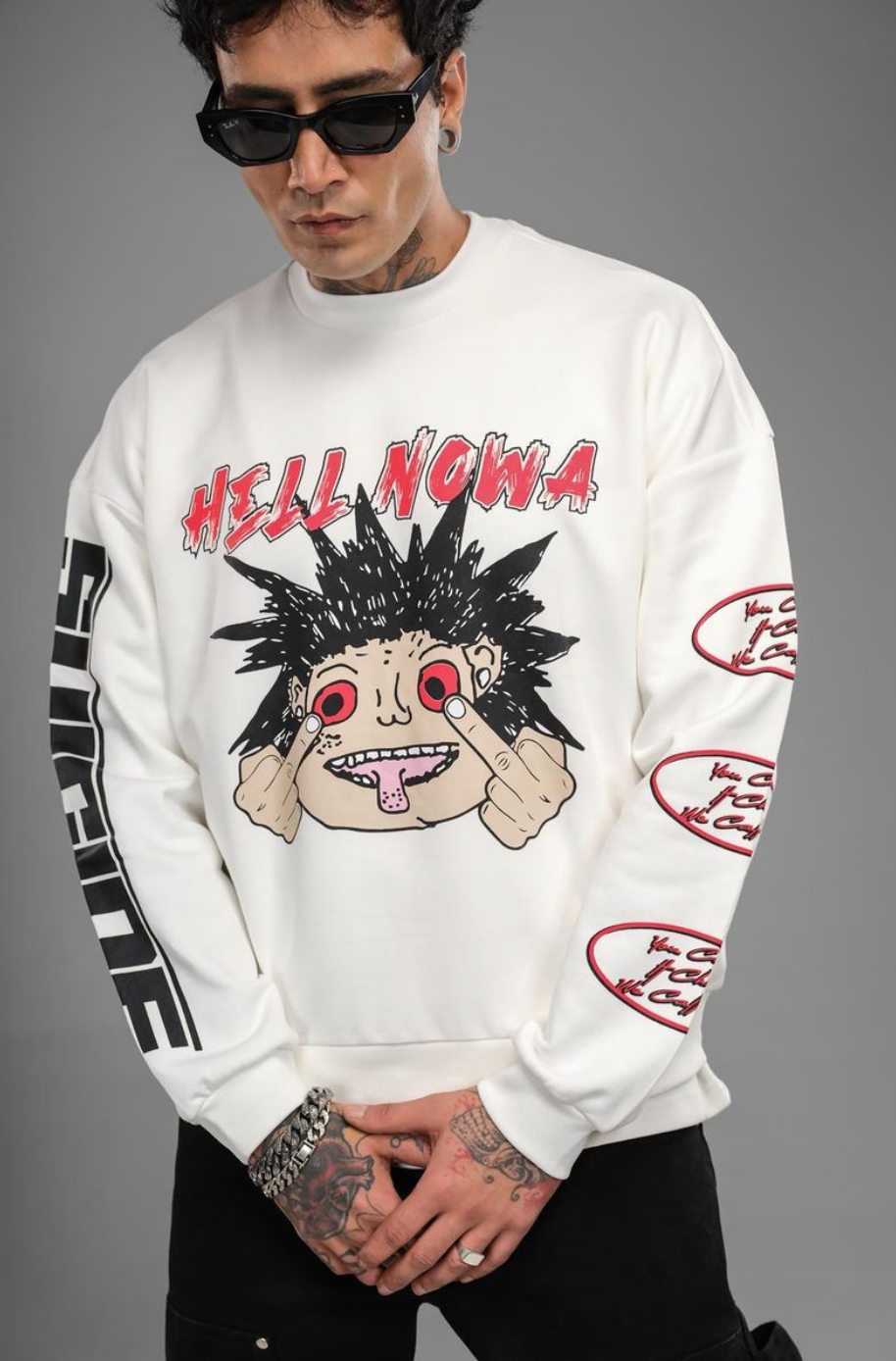 Hell Nowa Crewneck - White
