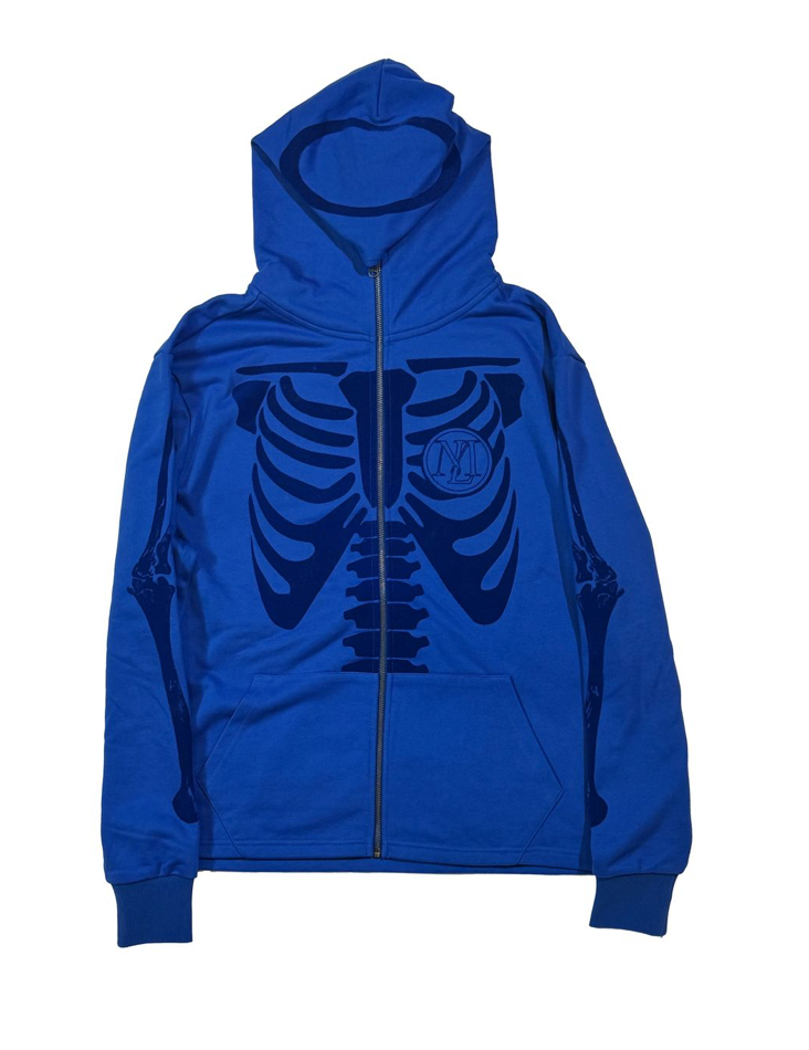 Risen Rib Cage Zip up - Blue