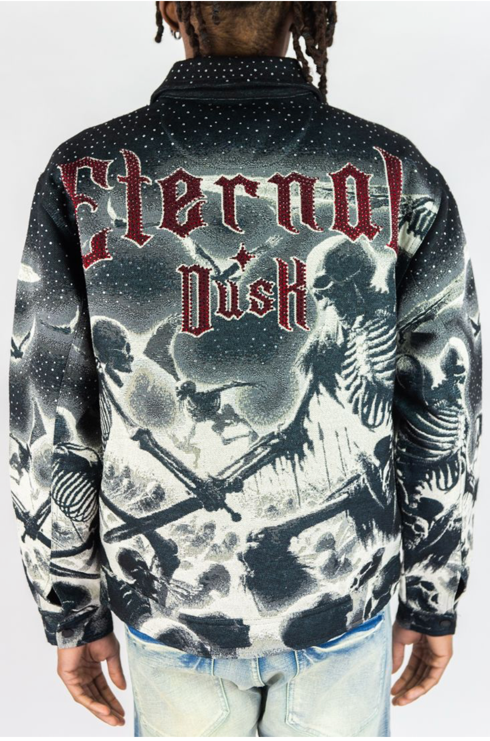 Eternal Dusk Tapestry Jacket - Black