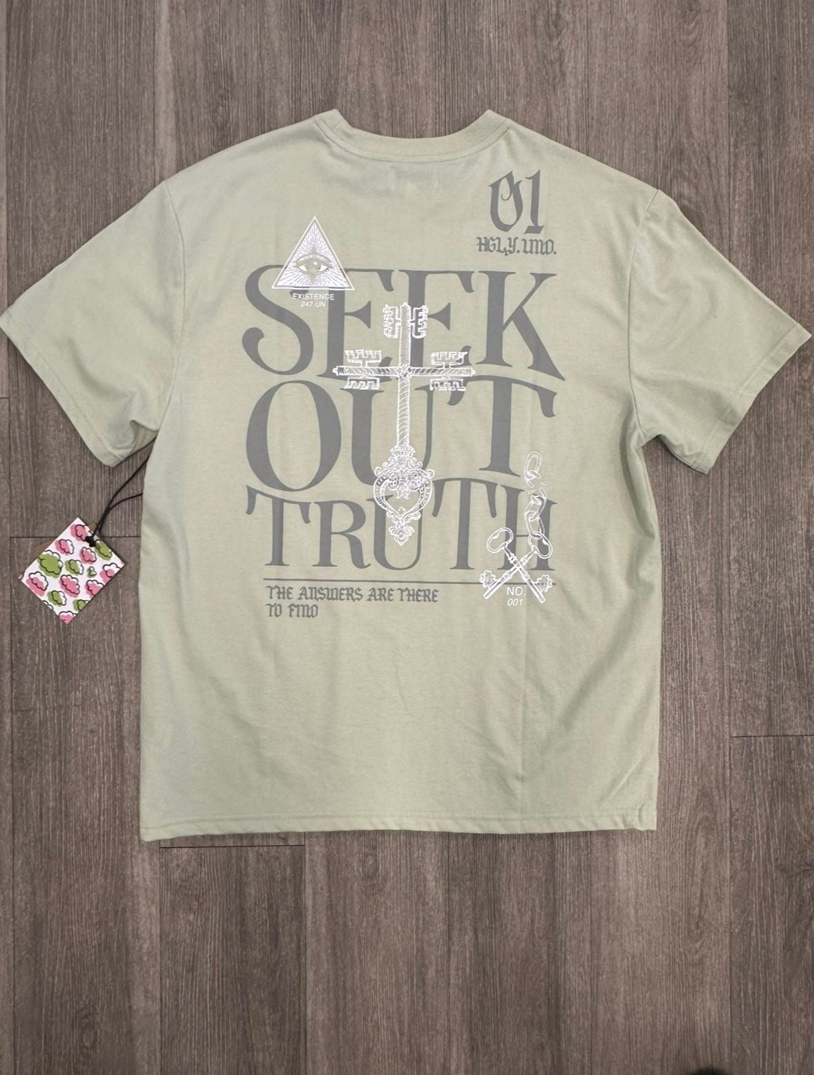 Seek Out Truth Tee - Pastel Green