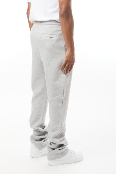 Stacked Fleece Pants - Ice H.Grey