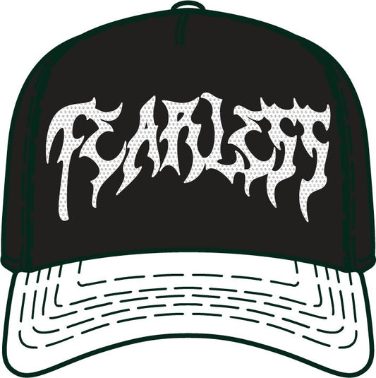 Fearless Rhinestone Snapback - Black/White