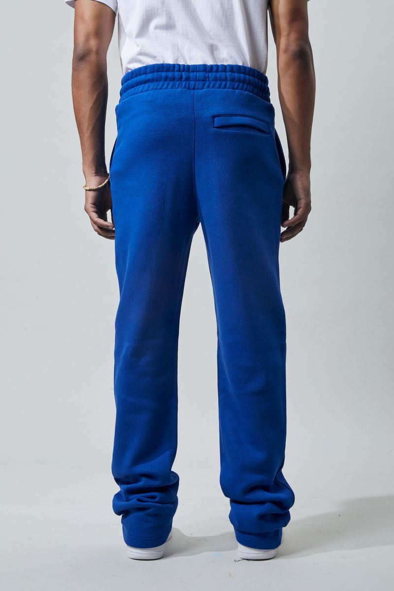 Stacked Fleece Pants - Royal Blue