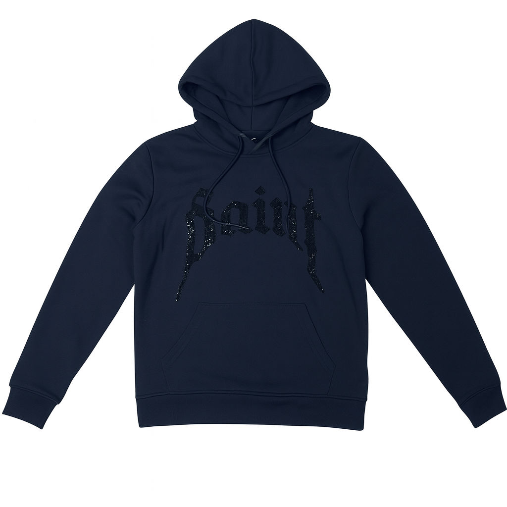 Saint Hoody Rhinestone - Black