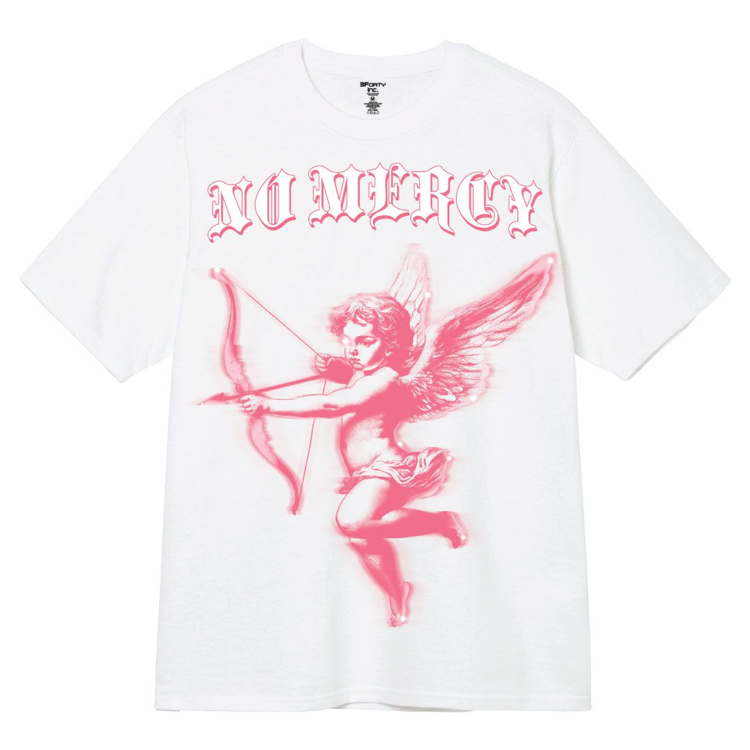 No Mercy Graphic Tee - White