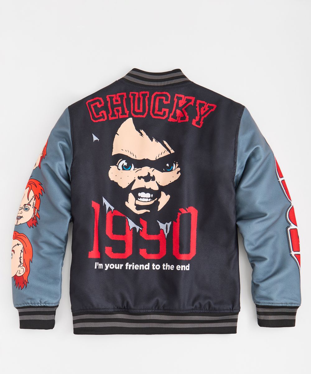 Chucky Varsity Jacket - Black/Grey