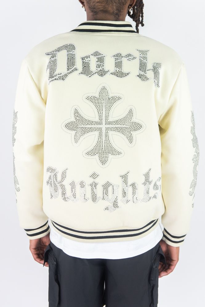 Blessed Stone Varsity Jacket - Cream