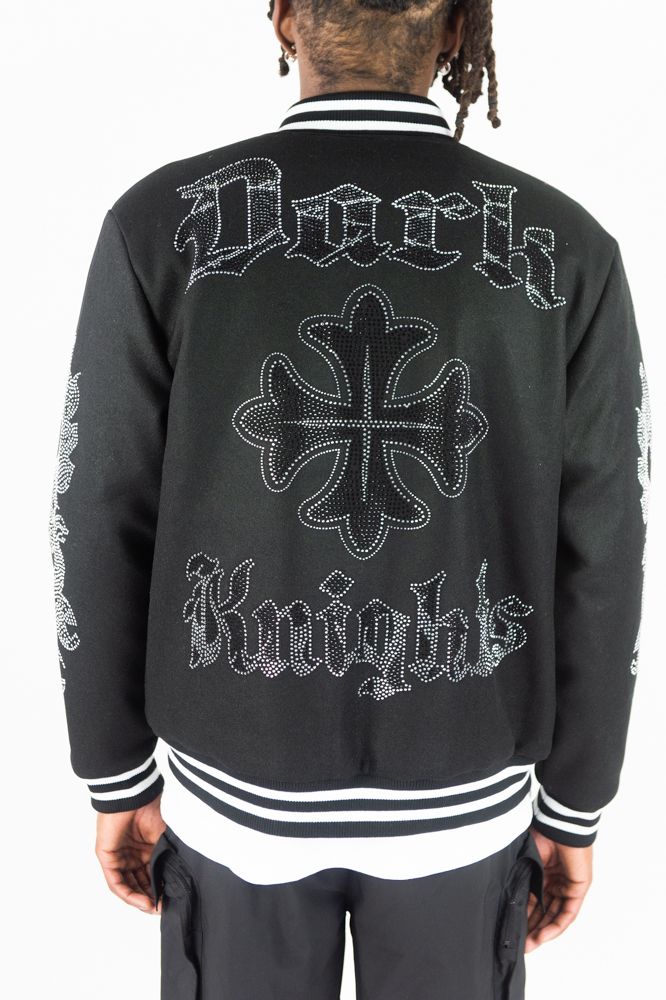 Blessed Stone Varsity Jacket - Black