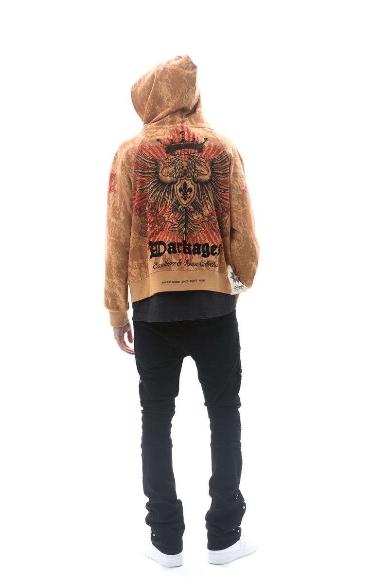 Darkages Zip Up Hoodie - Timber