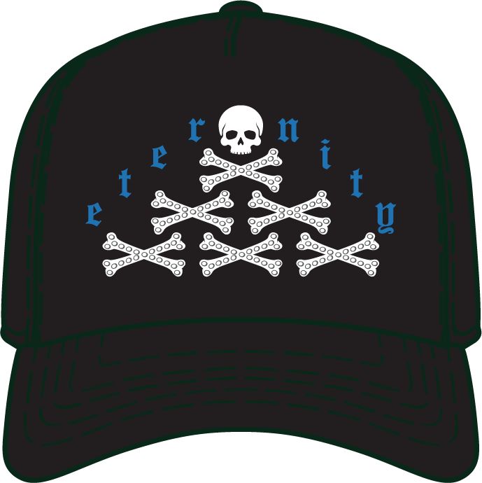 Eternity Rhinestone Snapback - Black