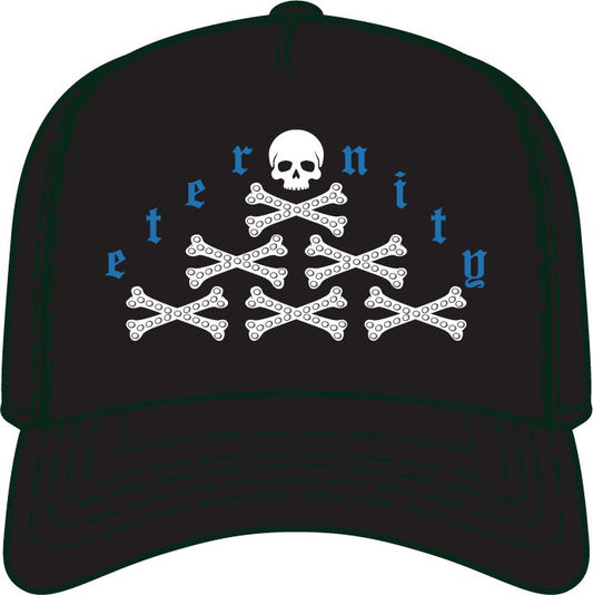 Eternity Rhinestone Snapback - Black