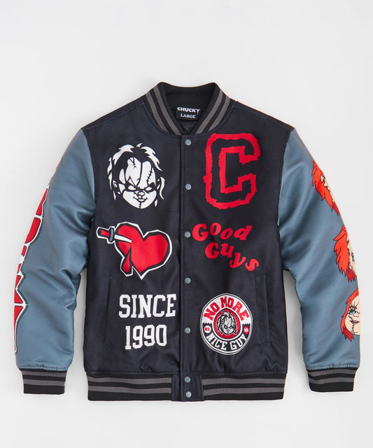 Chucky Varsity Jacket - Black/Grey