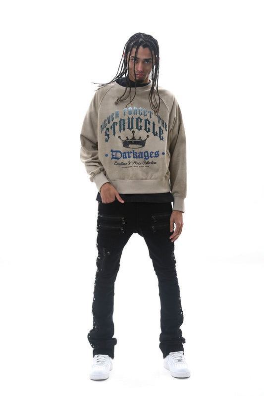 Darkages Crewneck - Bone