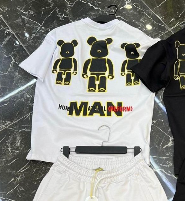 Man Set Tee - White