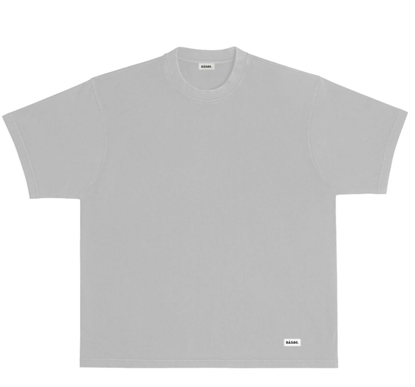 Bases Ash Grey Vintage Wash T-Shirt 002-100