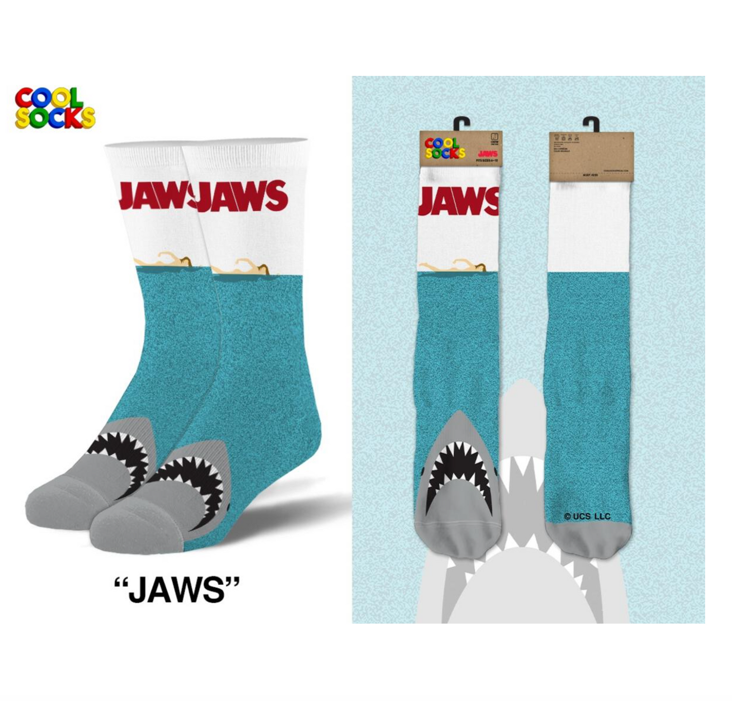 ODD SOX Jaws Crew Socks