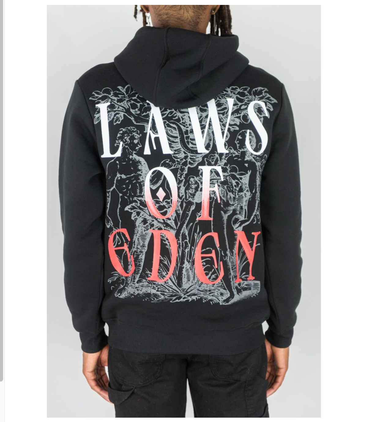 Laws of Eden Fleece Hoodie (142-323) Black