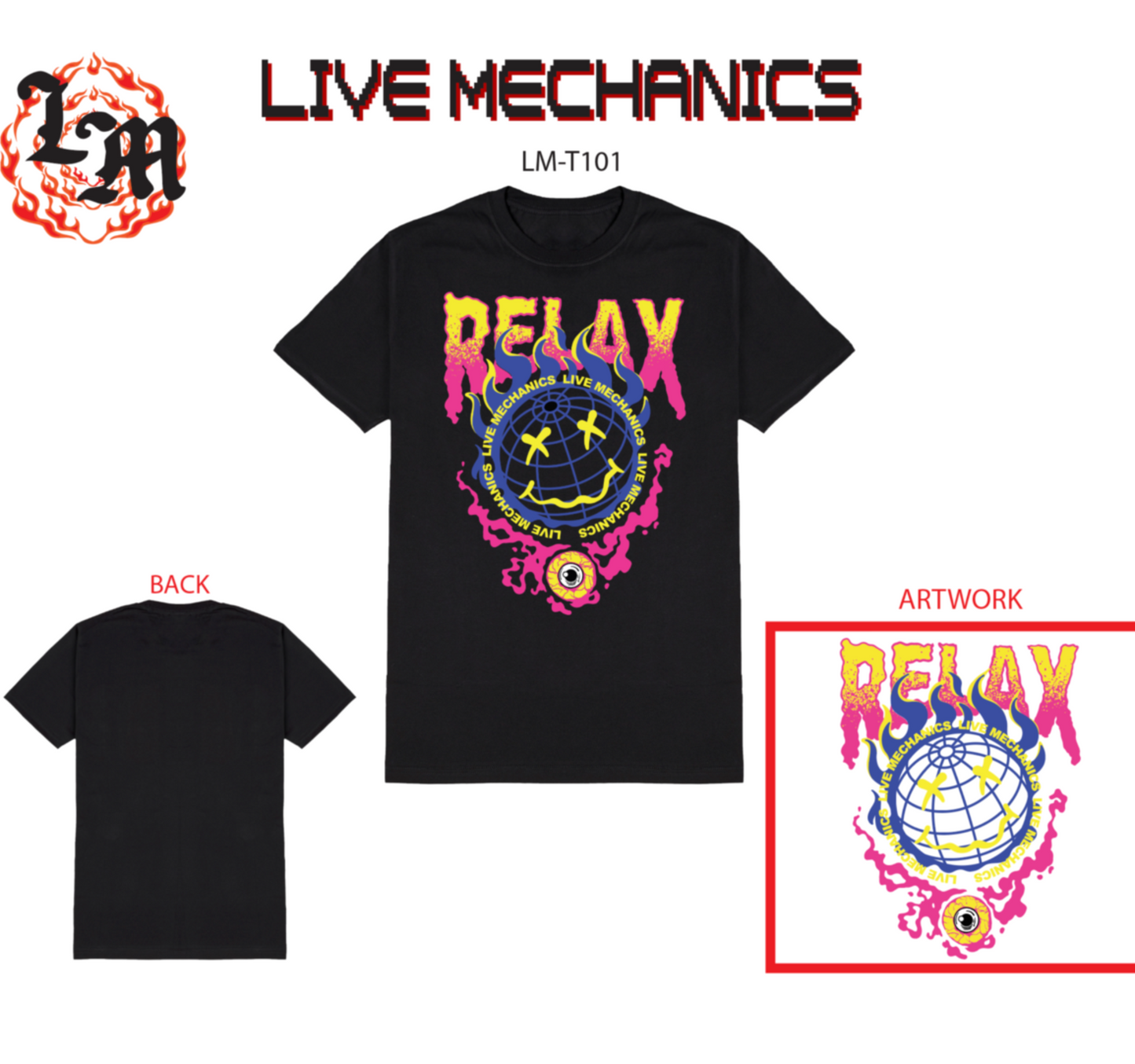 Relax T - Live Mechanics - Black