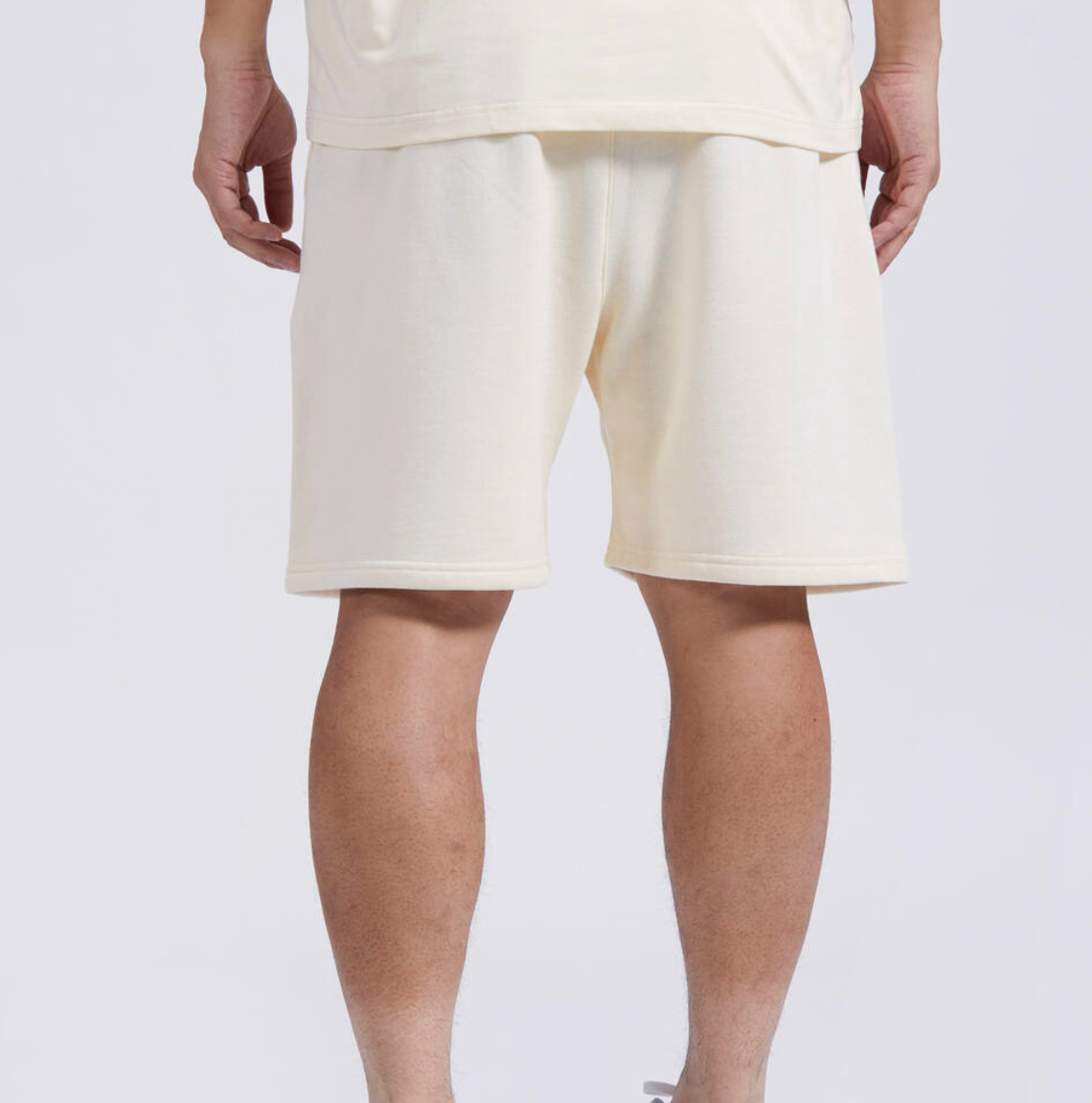 Fm30426 Simpsons-D'oh- Mens Fleece Loose Fit Short - Eggshell
