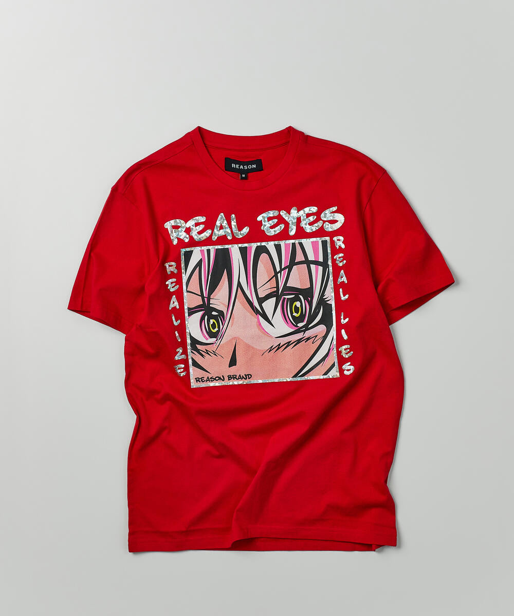 Real Eyes Tee (S140) - Red
