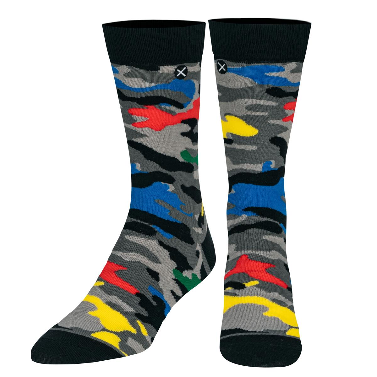 Primary Camo- Multicolored Socks