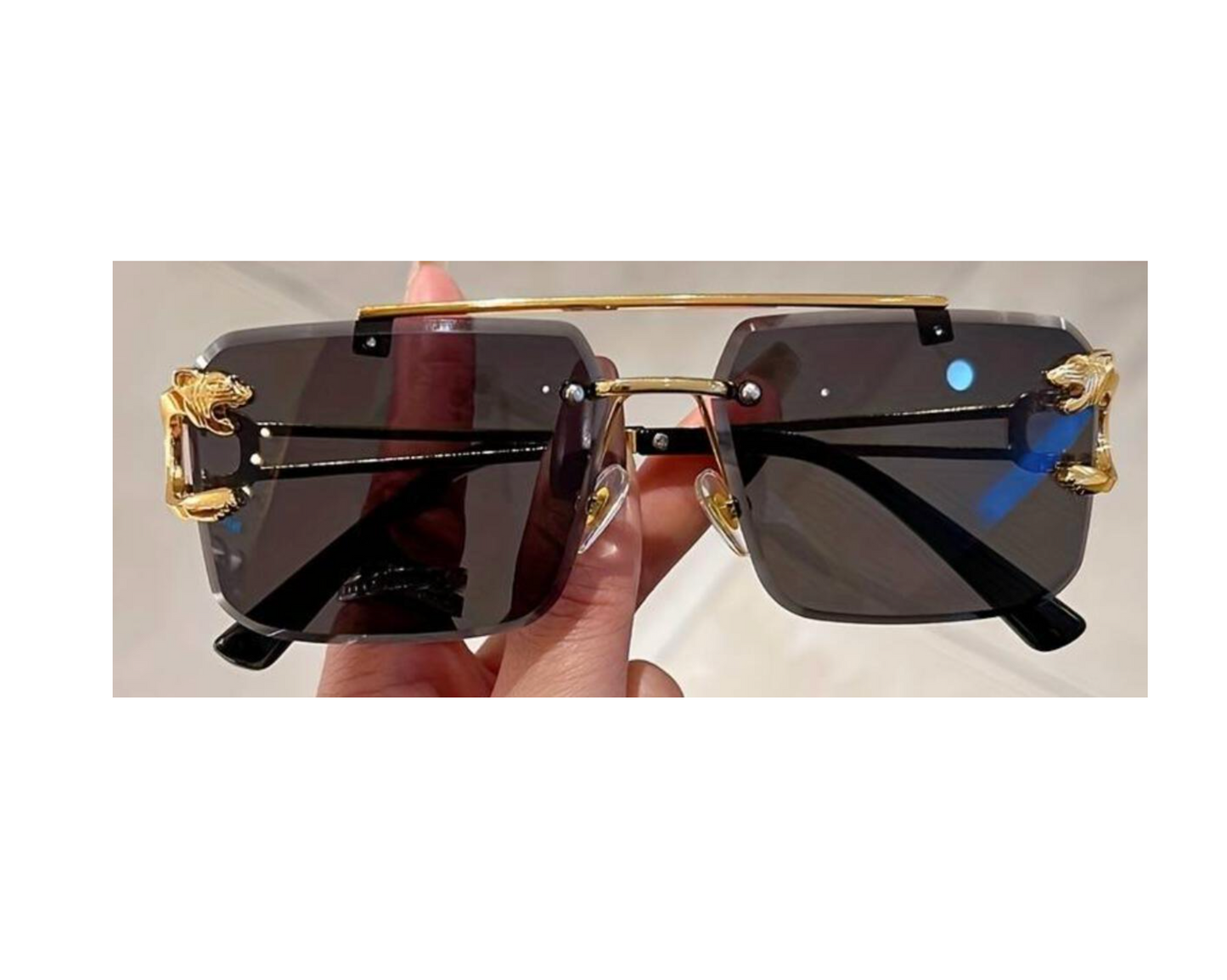 Sunglasses (rs2436) -Gold/Black