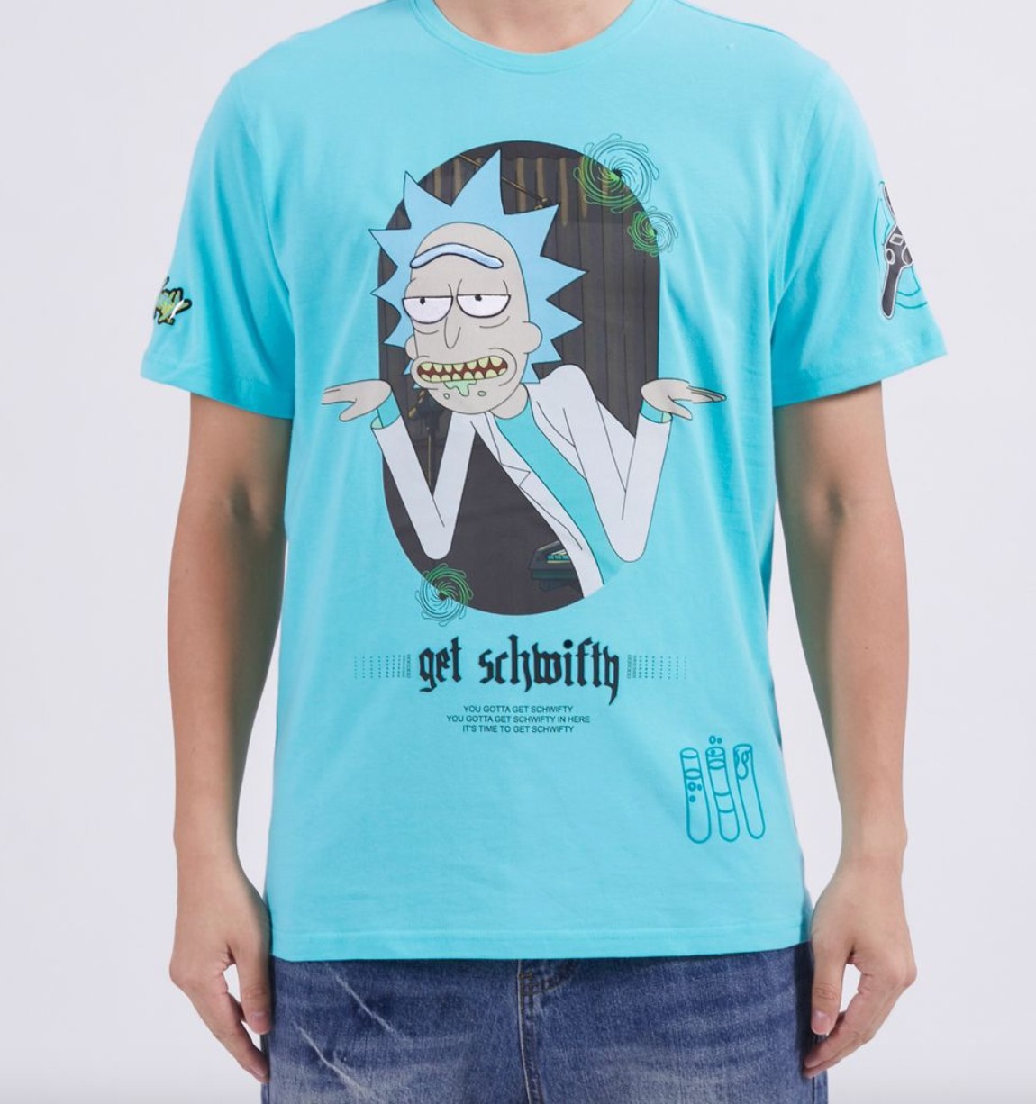2R10109 - Rick And Morty-Get Shwifty-Mens Regular Fit Tee