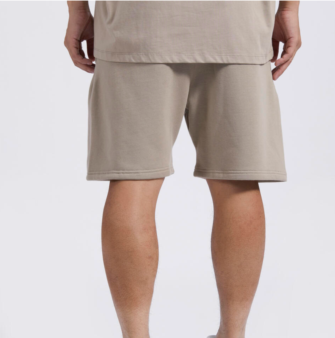 Fm30426 Simpsons-D'oh- Mens Fleece Loose Fit Short - Taupe