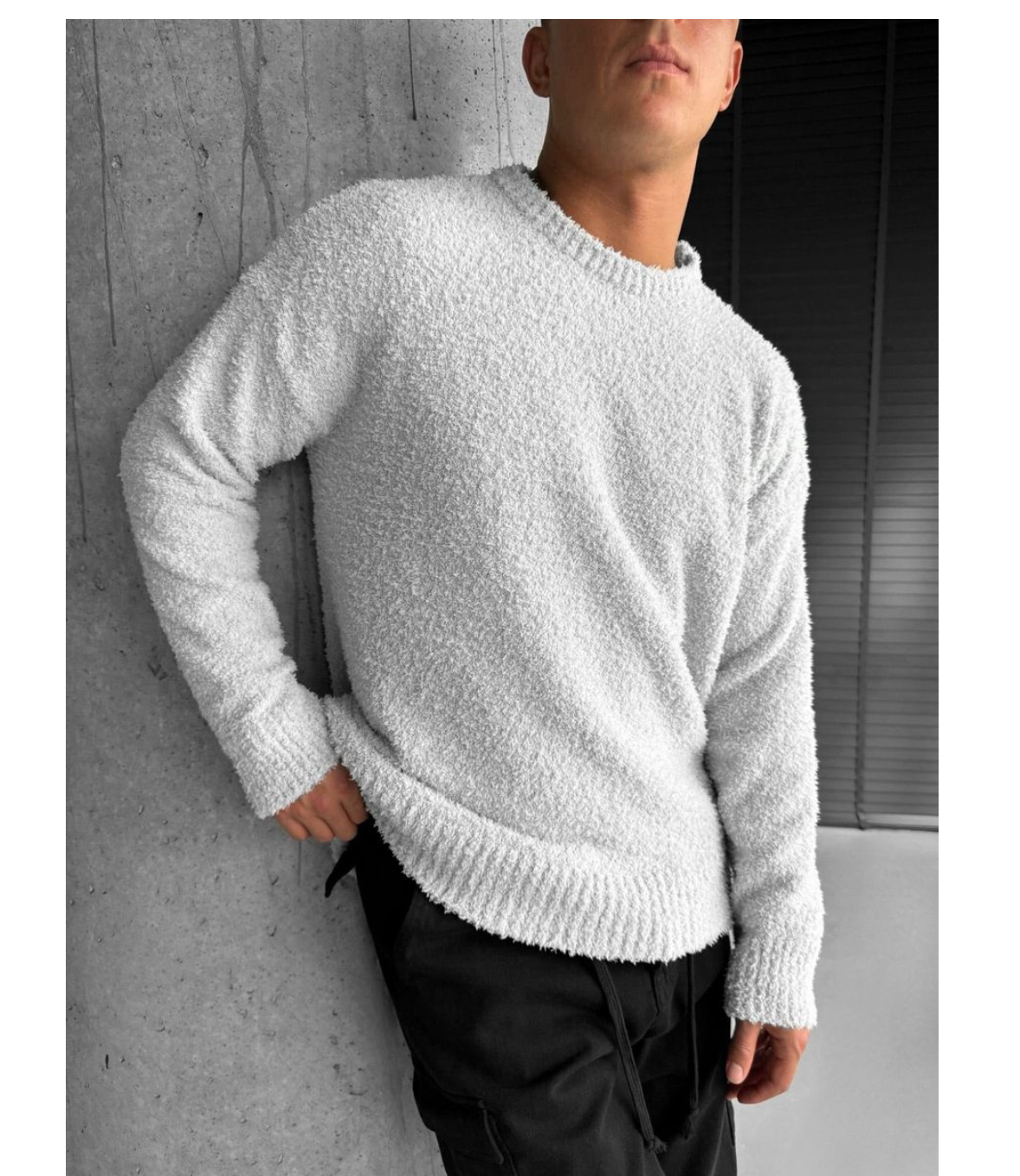 Puff Knit Jumper (FW25-133 White)