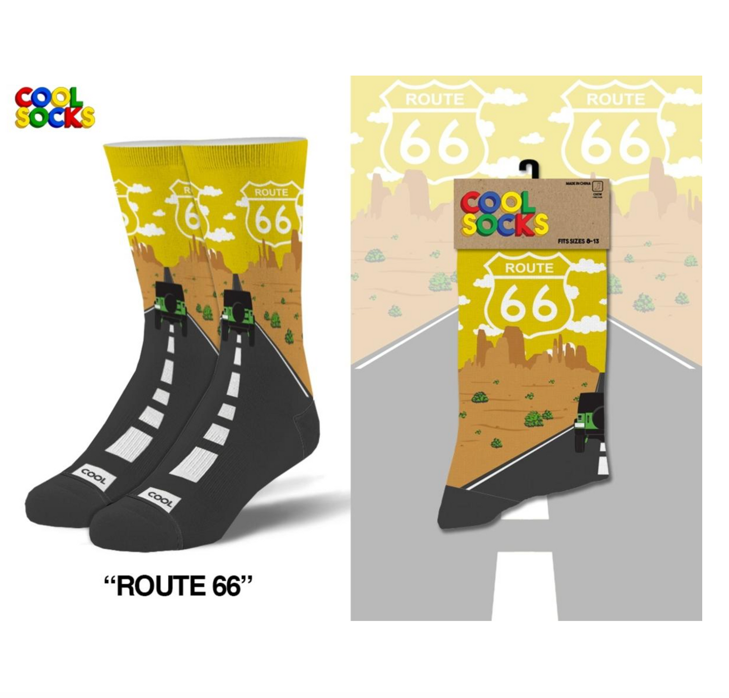ODD SOX Route 66 Crew Socks