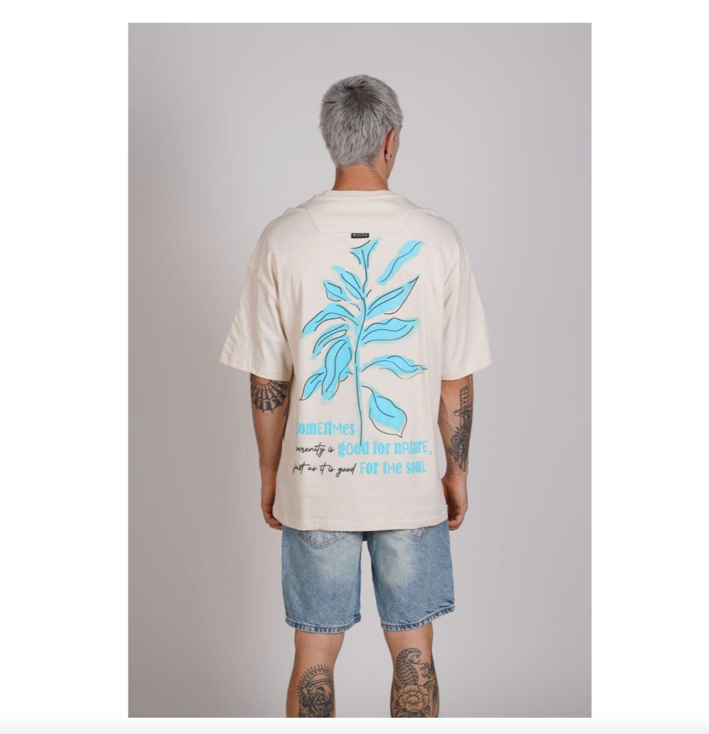 Sometimes Serenity Good For Nature T-Shirt (YP81 Cream)