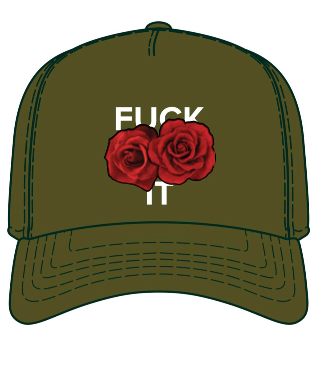 F - it Trucker Hat - Olive