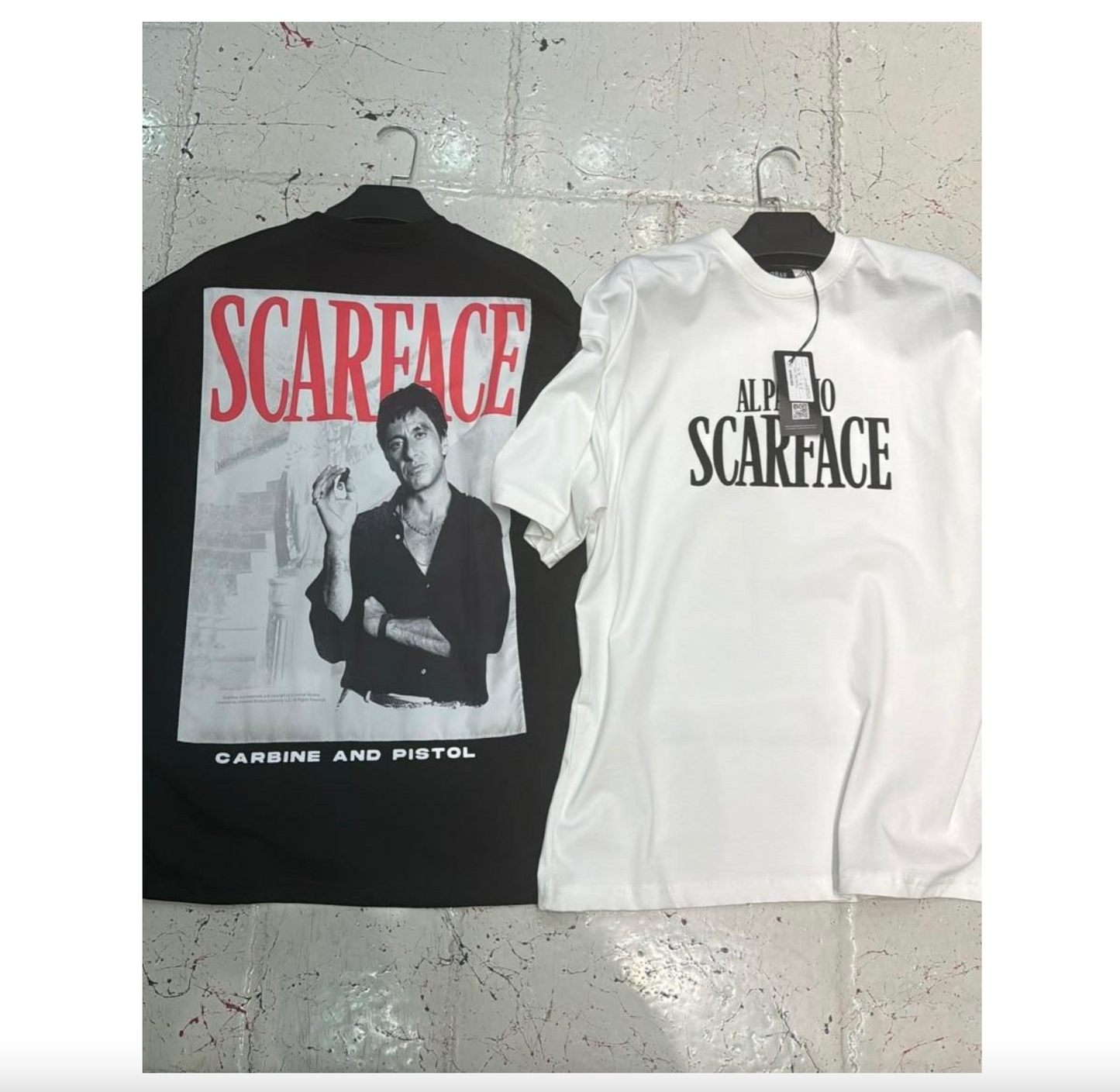 "Scarface Blasted " Tee - White