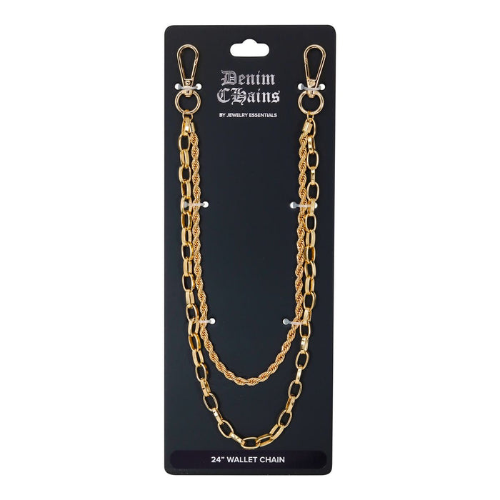 Statement Gold Pant Chain - Streetwear Wallet Chain