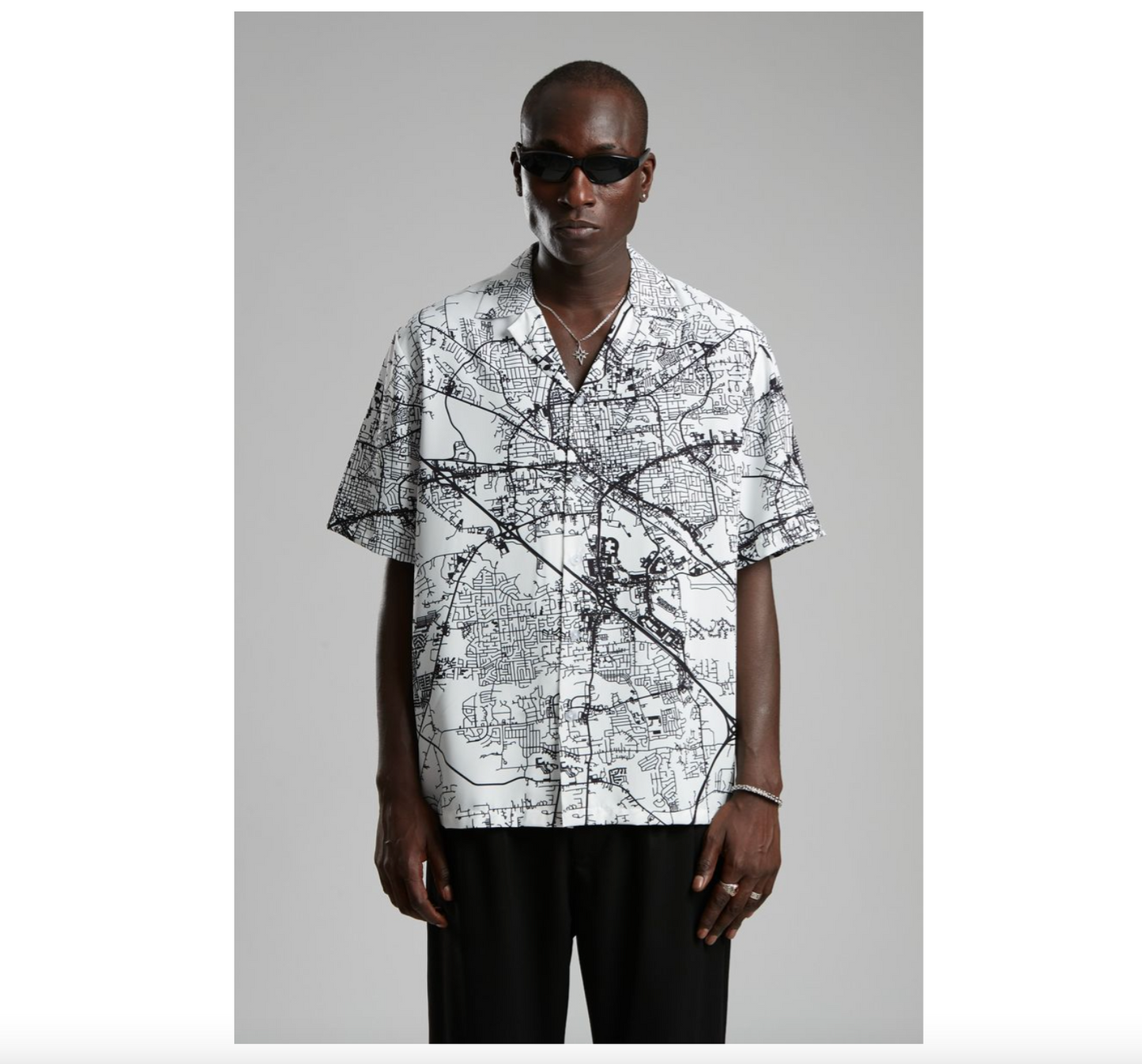 World Chaos Button Down - White