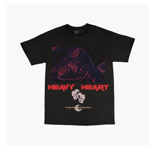 Heavy Heart T-Shirt (23-380) - Black