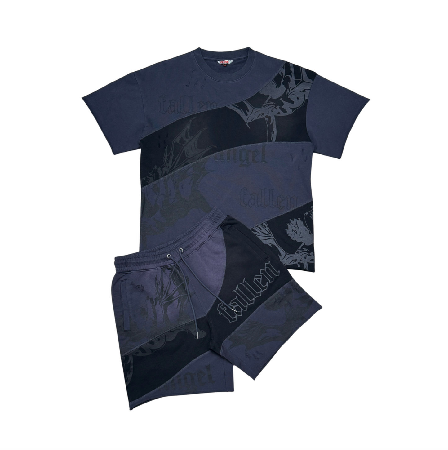 Fallen Angel F. Terry Top - Black/Navy