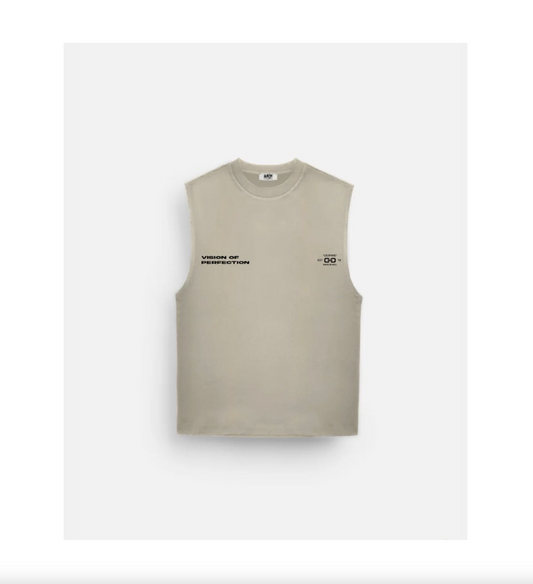 Tiger Sleeveless T-Shirt (SS24-211 Grey Sleeveless Tee)