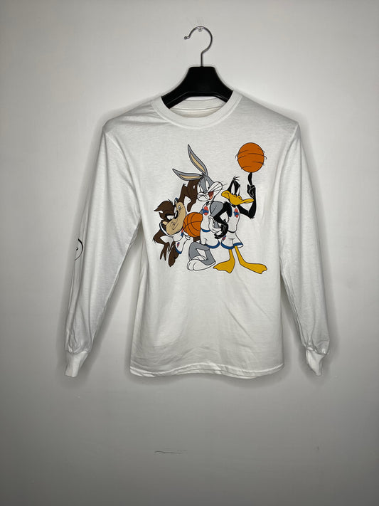 Space Jam White LS T-Shirt