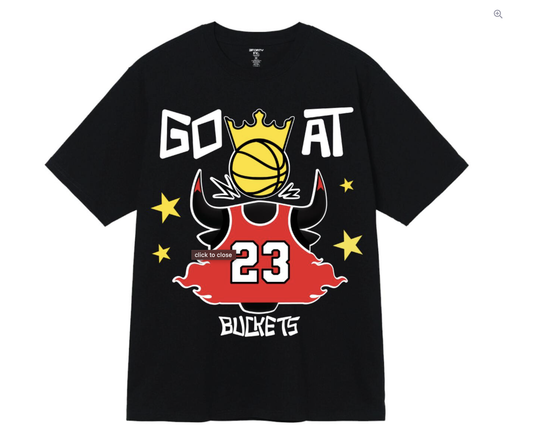 GOAT BUCKETS BLACK T-SHIRT