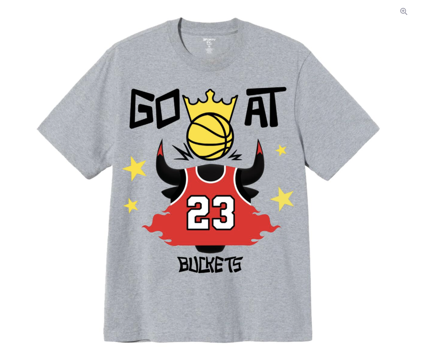 GOAT BUCKETS GREY T-SHIRT