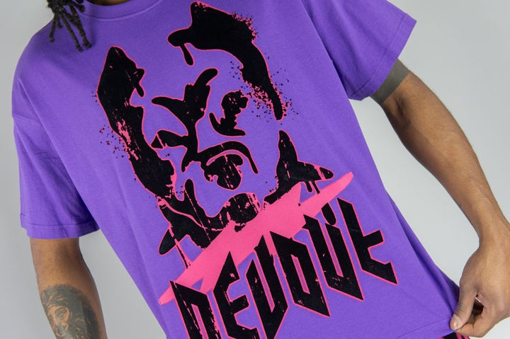 Devout Oversized Tee - Purple