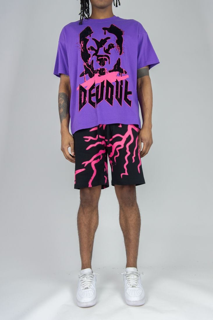 Devout Oversized Tee - Purple